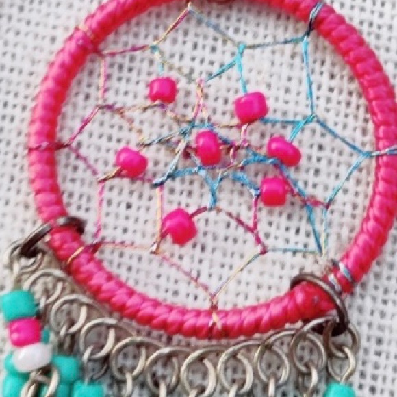 Vintage Boho Native Style Dreamcatcher Dangle Earrings - Picture 5 of 6